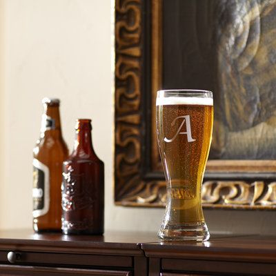 Custom Engraved Spiegelau Crystal Beer Pilsner, Groomsmen Beer Glass